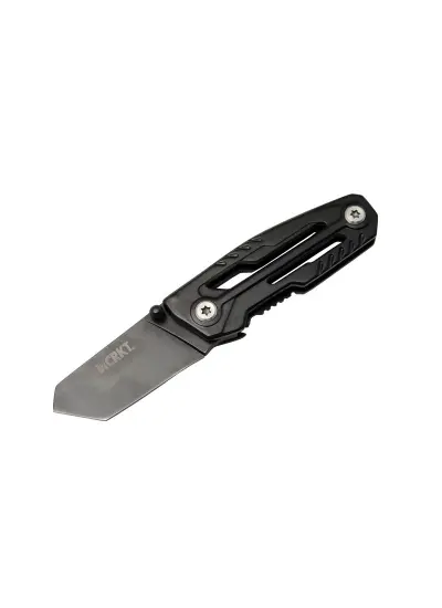 Crkt Trasher 1065BK Kamp Çakı 11,5 cm - Siyah, Metal Sap