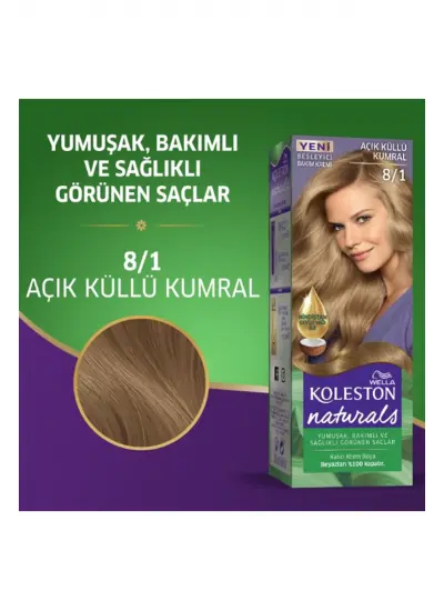 Naturals Saç Boyası Açık Küllü Kumral 8/1