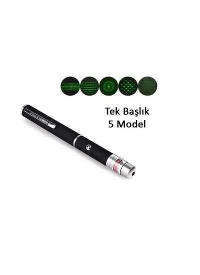 Yeşil Lazer Pointer 5000 mW 15 Km Etkili (Tek Başlık 5 Model)