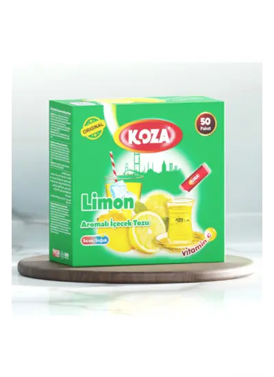 Koza Tek İçimlik Limon Aromalı Toz İçecek 50'li