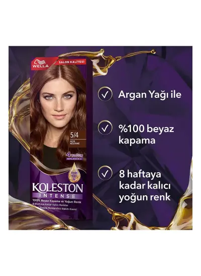 Koleston Intense Saç Boyası 5/4 Açık Kestane - Salon Kalitesi