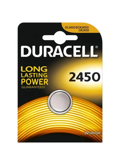 Duracell Yuvarlak Düğme Pil 2450 3 Volt