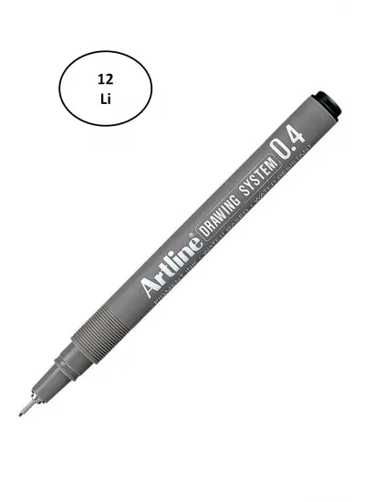 Artline 234 Çizim Kalemi 0.4 mm Siyah 12'li