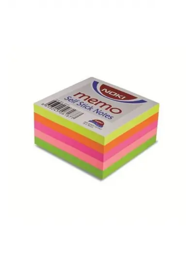 Noki Memo 12012 75 X 75 Mm Neon Küp Yapışkanlı Not Kağıdı 400 Yaprak Neon