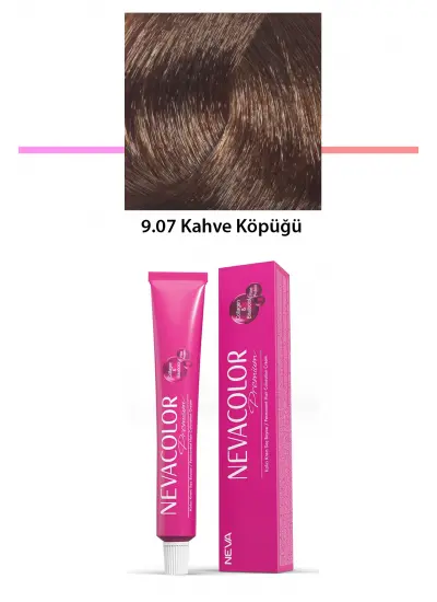 Premium 9.07 Kahve Köpüğü - Kalıcı Krem Saç Boyası 50 g Tüp