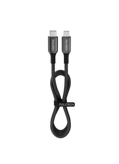 27 Watt 3A Usb-C To Lighning 30CM Hızlı Şarj Kablosu Siyah FC40