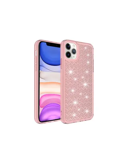 İPHONE 12 PRO SNOW SİLİKON KAPAK PEMBE