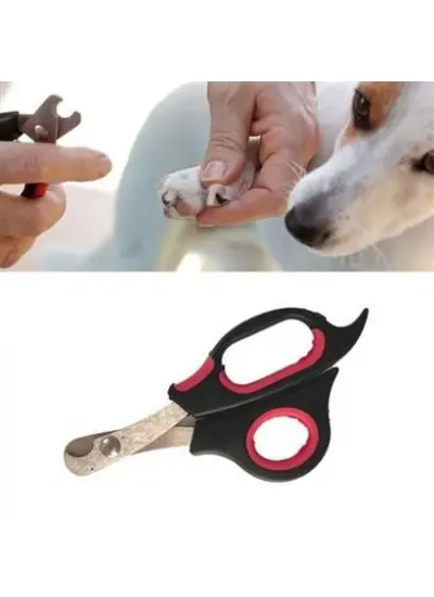 Büyük Irk Köpek Kedi Çelik Uçlu Evcil Hayvan Tırnak Makası Pati Bakım Aleti Ergonomik Kaymaz