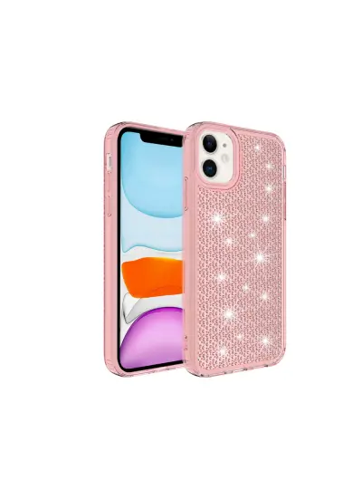 İPHONE 11 SNOW SİLİKON KAPAK PEMBE