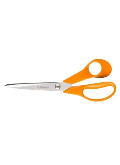 Fiskars 9853 M205 Kumaş Deri ve Karton Makası No: 8,5 inç / 21 cm - Paslanmaz Çelik