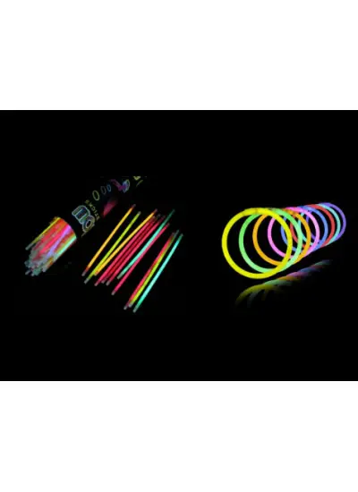 10 Adet Glow Stick Bracelet Fosforlu Kırılan Çubuk Bileklik