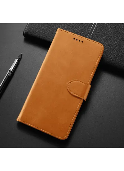 REALME C11 2021 KARTLIKLI CÜZDAN KILIF (DELUXE WALLET CASE)  KAHVERENGİ