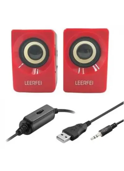 N62 1+1 Multimedia USB ve Jacklı Mini Hoparlör Yüksek Stereo Ses Sistemi