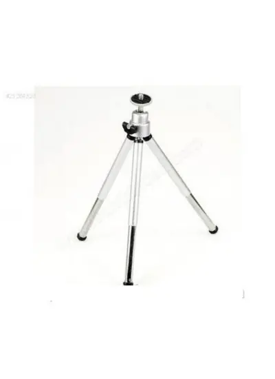 Metalik Renk Tripod 3 Yönlü Profesyonel Mini