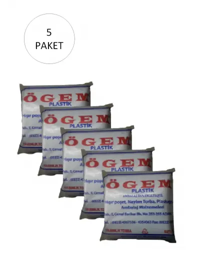 Bakkaliye Naylon Torba Yarımlık 14x27 cm 1 kg 5 Paket (Takriben 1,800 Adet)