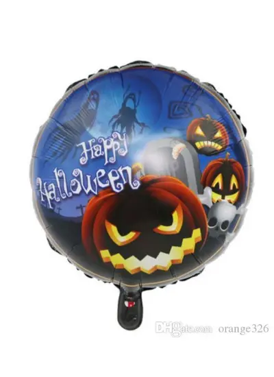 Happy Halloween Balkabağı Folyo Balon 18 inç