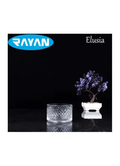 Rayan Elusia Lines Çizgili Tekli Cam Çerezlik