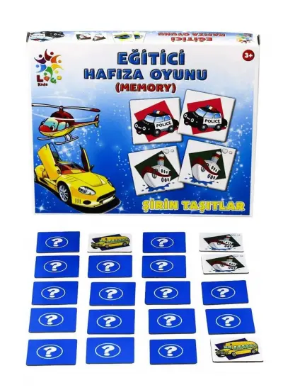 Laço Puzzle Lc023 Eğitici Hafıza Oyunu Sevimli Taşıtlar