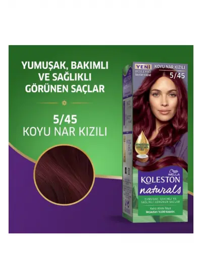 Naturals Saç Boyası Koyu Nar Kızılı 5/45