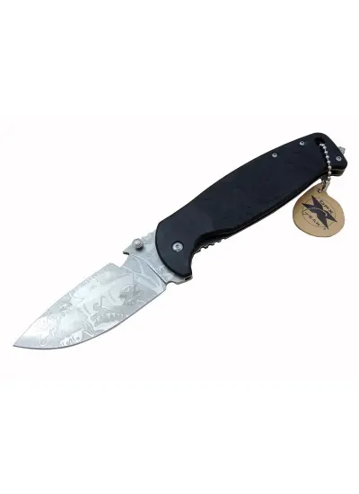 DPX Gear HST-1238 Desenli Outdoor Çakı 23,5 cm - Açacaklı, Cam Kırma Perçinli, Kılıflı