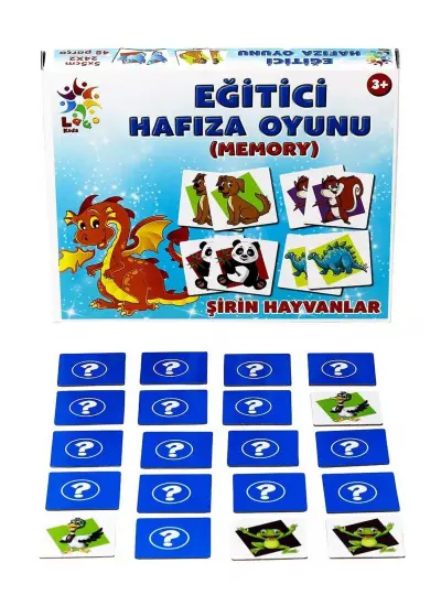 Laço Puzzle Lc022 Eğitici Hafıza Oyunu Şirin Hayvanlar