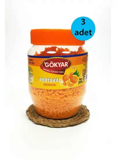 3 Adet Portakal Aromalı Toz Içecek Oralet 3x350 gr