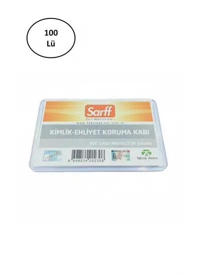 A-031H Pvc Lüx Şeffaf Ehliyet Kabı 100'lü