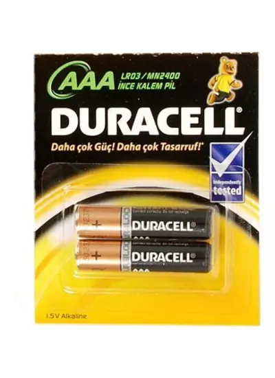 Duracell Alkalin Pil AAA 2 li Paket