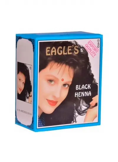 Eagle's Orijinal Hint Kınası Saç Boyası Siyah - Black Henna