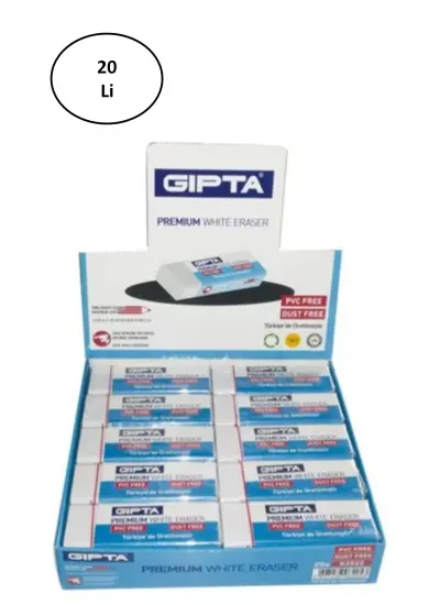 Gıpta Silgi 20'Li Pvc Dust Free Beyaz 4-K252200-5001 20'li