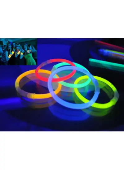 10 Adet Glow Stick Bracelet Fosforlu Kırılan Çubuk Bileklik