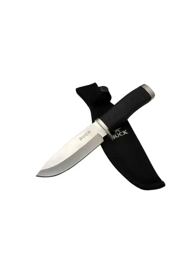 Buck 7-7 Siyah Av / Outdoor Bıçak 22cm - Siyah Sap, Kılıflı