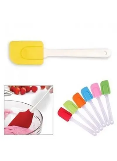 Dekoratif Renkli Silikon Spatula Pratik Sevimli Spatula Kaşık