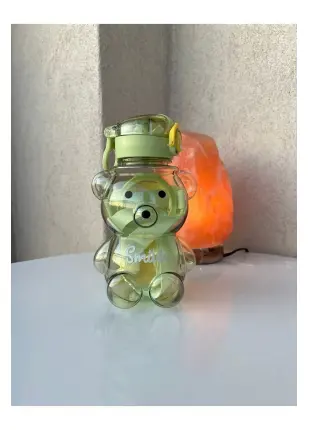 Bahome Smile Ayıcık Model Öğrenci Su Matarası Öğrenci Su Şişesi Suluk 800 ml Bpa Içermez Matara Suluk
