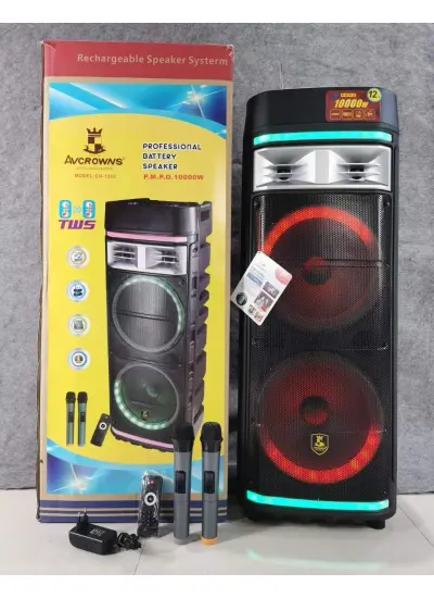 japanEx CH-1262  DJ Hoparlör Çift 12 inç Boynuz Hoparlör Büyük TWS Woofer Hoparlör