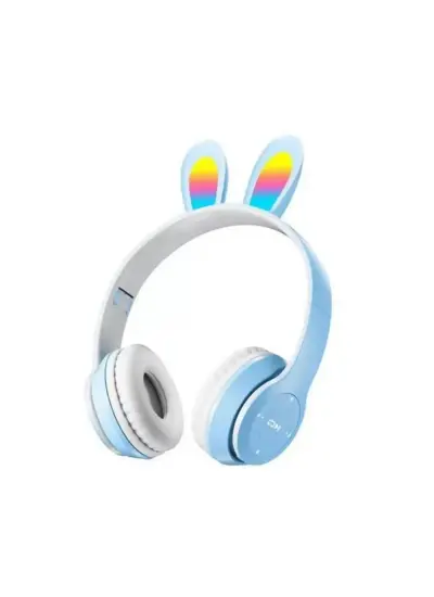 Rabbit Y08R Wireless Bluetooth Kablosuz Tavşan Kulaklık Mp3-Extra Bass-Fm Kulak Üstü Kulaklık