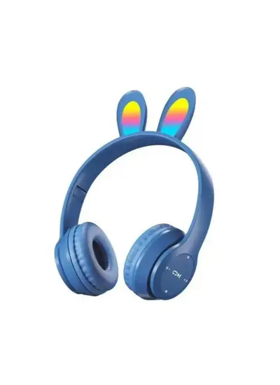 Rabbit Y08R Wireless Bluetooth Kablosuz Tavşan Kulaklık Mp3-Extra Bass-Fm Kulak Üstü Kulaklık