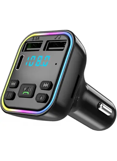 JapanEx G39 Çakmaklık Şarj Cihazı Fm Transmitter Bluetooth Araç Kiti Araba Müzik Mp3 Çalar Fm