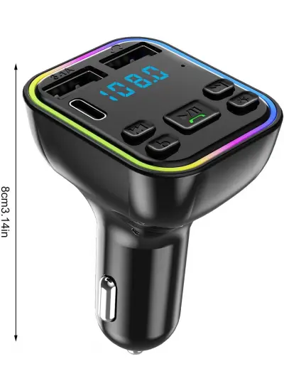 JapanEx G39 Çakmaklık Şarj Cihazı Fm Transmitter Bluetooth Araç Kiti Araba Müzik Mp3 Çalar Fm