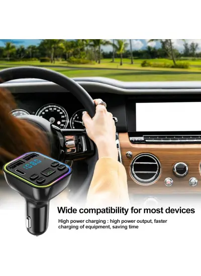 JapanEx G39 Çakmaklık Şarj Cihazı Fm Transmitter Bluetooth Araç Kiti Araba Müzik Mp3 Çalar Fm