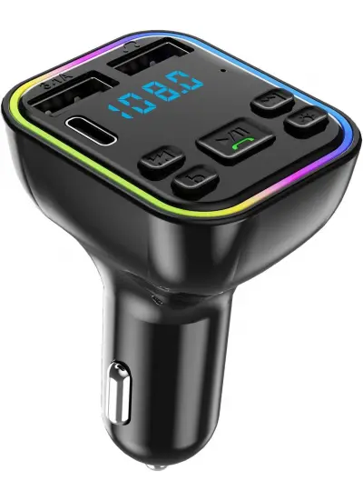 JapanEx G39 Çakmaklık Şarj Cihazı Fm Transmitter Bluetooth Araç Kiti Araba Müzik Mp3 Çalar Fm