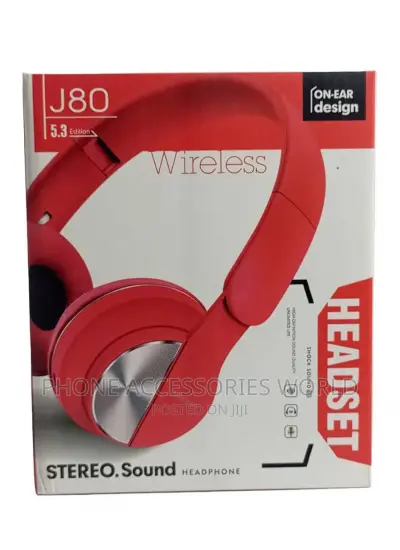 JapanEx J80 Wireless Kulaklık Kırmızı Siyah Mavi Beyaz Yeşil Pembe Renk Seçenekleri, One Size