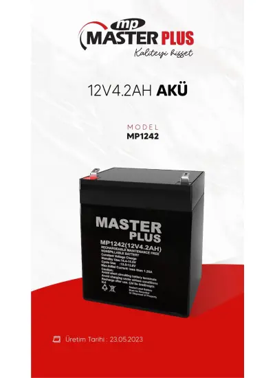 Masterplus 12v4.2ah Kuru Akü