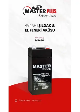 Masterplus 4v4ah Kuru Akü Işıldak & El Feneri Aküsü Mp440