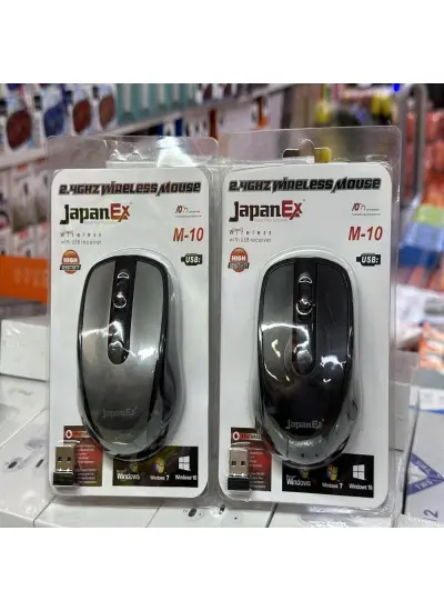 JapanEx M-10 Kablosuz Optik Mouse 2.4 Ghz Siyah Mouse