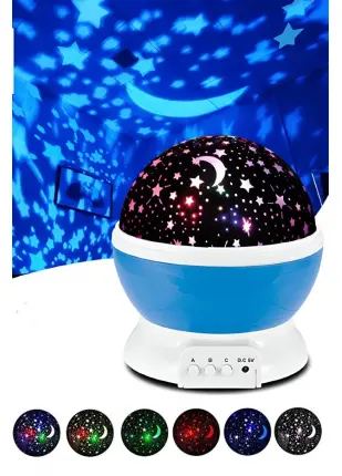JapanEx StarMaster Gökyüzü Projeksiyon Dönen Gece Işığı Yıldızlı Tavan Ledi Yansıtma Projektör Masa Lambası