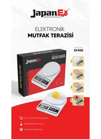 JapanEx Sf-400 Elektronik Hassas Lcd Ekran Terazi-dijital Mutfak Tartısı