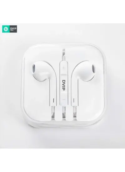 Dvıp S5 Hifi Iphone Lightning Kablolu Mikrofonlu Kulaklık Beyaz