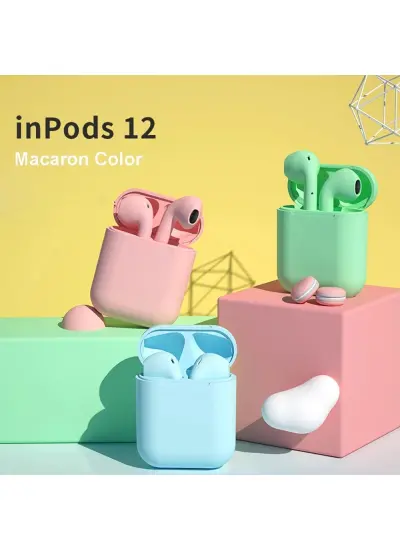 Inpods 12 Bluetooth Kablosuz Kulaklık V5.0 Stereo Dokunmatik (android – Ios)