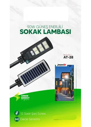 Masterplus At-028 90w Güneş Enerjili Sokak Lambası 12 Saat Şarj Süresi Masterplus At-028 90w Güneş Enerjili Sokak Lambası 12 Saat Şarj Süresi